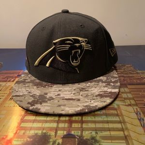 Carolina Panthers New Era Hat Camo Sz 7 3/8